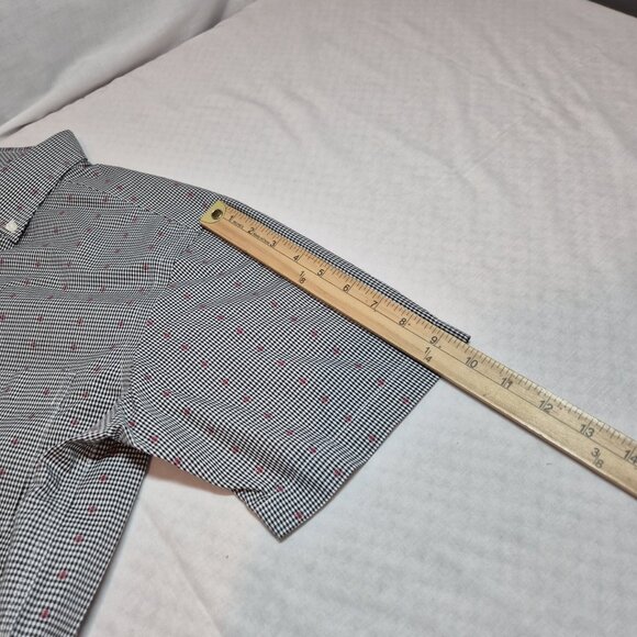 Roundtree & Yorke Gold Label Men's Shirt Size S Short Sleeve Black Plaid (55) - Picture 12 of 12